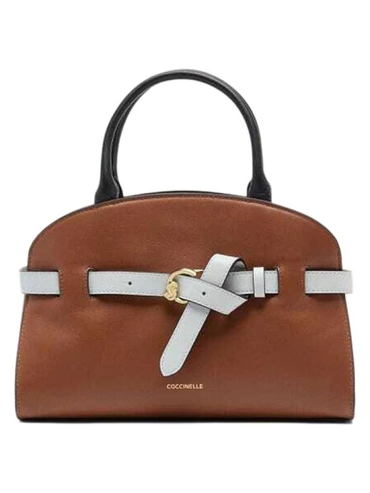 Zdjęcie produktu COCCINELLE Skórzana torebka w kolorze jasnobrązowym - 29 x 21 x 10 cm rozmiar: onesize