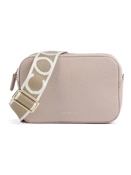 Zdjęcie produktu COCCINELLE Skórzana torebka w kolorze kremowym - 19 x 13 x 6 cm rozmiar: onesize