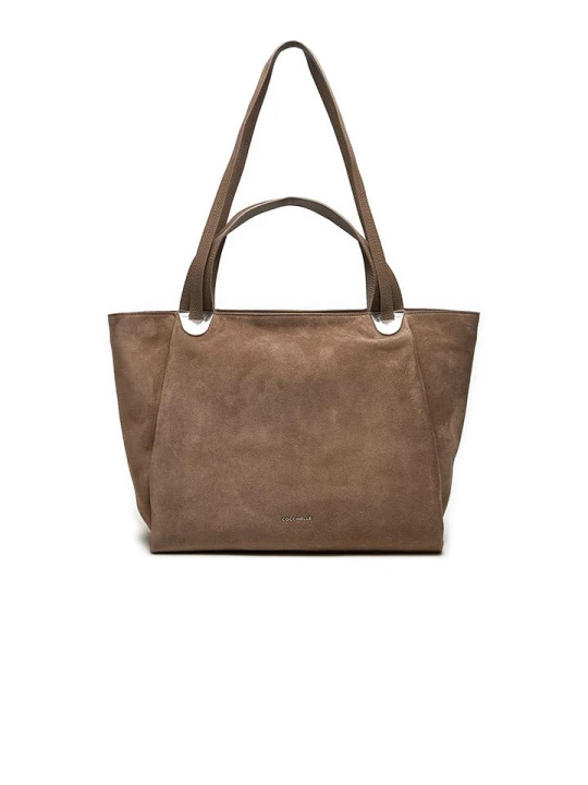 Zdjęcie produktu COCCINELLE Skórzana torebka w kolorze szarobrązowym - 35 x 29 x 19 cm rozmiar: onesize