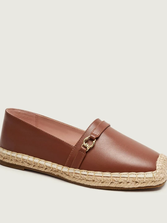 Zdjęcie produktu Coccinelle Skórzane espadryle COCCINELLE C-EASY brązowy