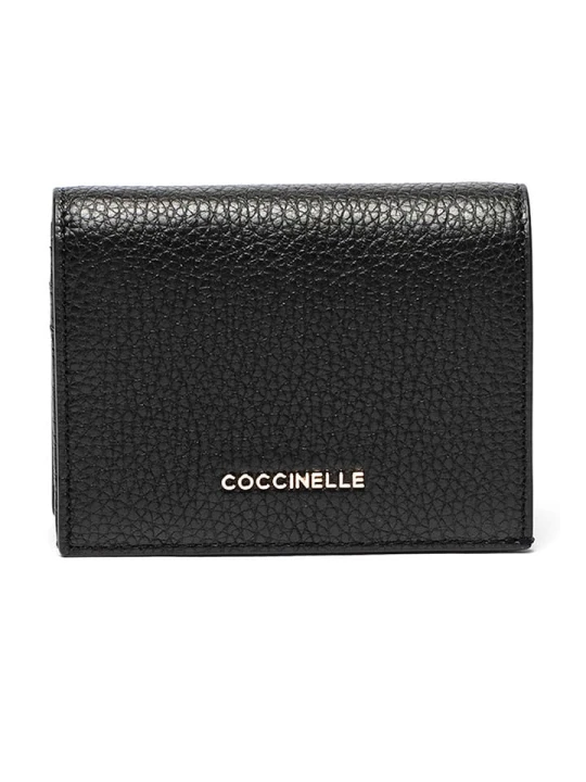 Zdjęcie produktu COCCINELLE Skórzane etui w kolorze czarnym na karty - 11 x 9 cm rozmiar: onesize