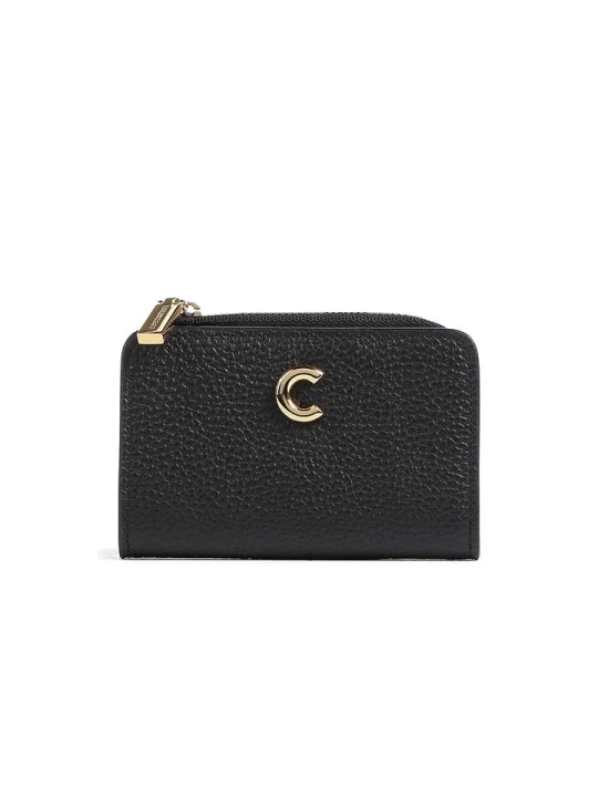 Zdjęcie produktu COCCINELLE Skórzane etui w kolorze czarnym na karty - 12 x 8 cm rozmiar: onesize