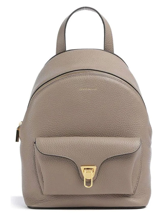 Zdjęcie produktu COCCINELLE Skórzany plecak w kolorze szarym - 21 x 27 x 11 cm rozmiar: onesize