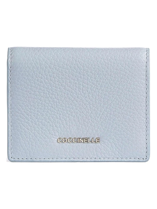 Zdjęcie produktu COCCINELLE Skórzany portfel w kolorze błękitnym - 11 x 9 cm rozmiar: onesize