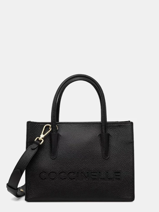 Zdjęcie produktu Coccinelle torebka crossbody damska skórzana czarny