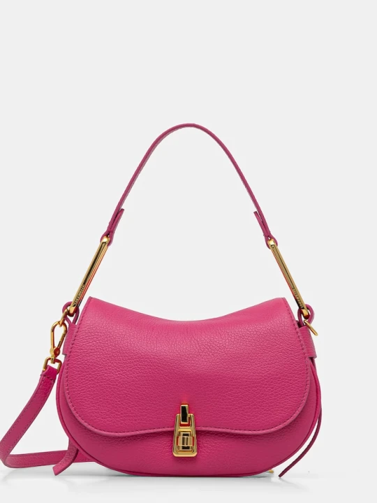 Zdjęcie produktu Coccinelle torebka crossbody damska skórzana różowy
