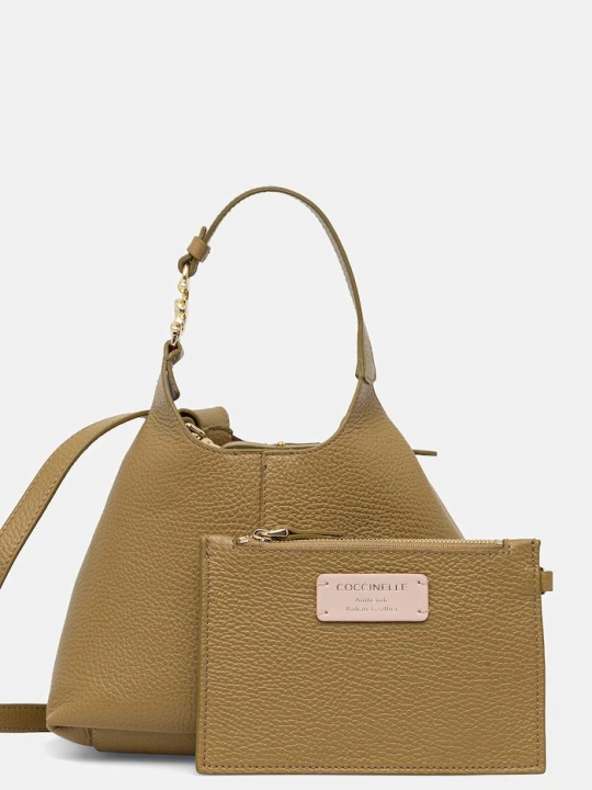 Zdjęcie produktu Coccinelle torebka crossbody damska skórzana złoty