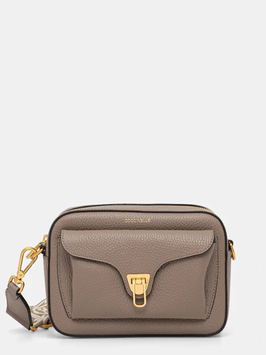 Zdjęcie produktu Coccinelle torebka crossbody damska skórzana brązowy