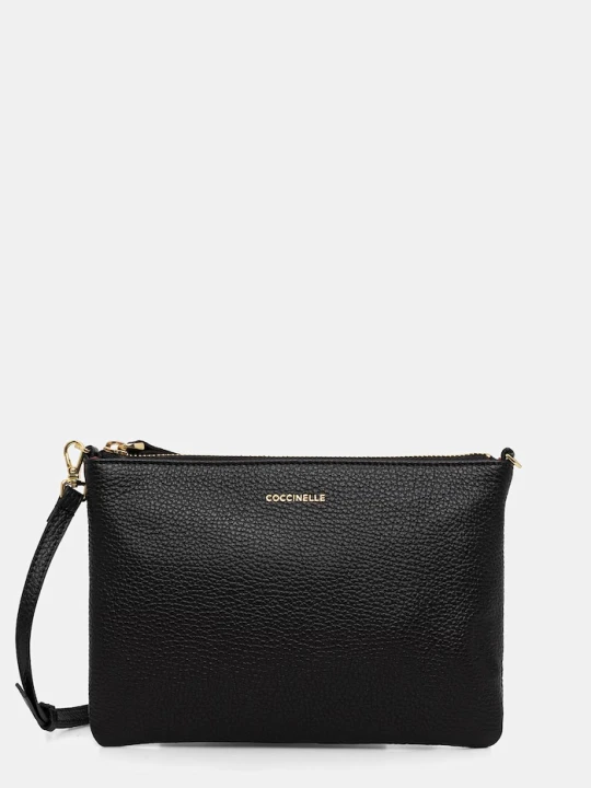 Zdjęcie produktu Coccinelle torebka crossbody damska skórzana BEST CROSSBODY czarny