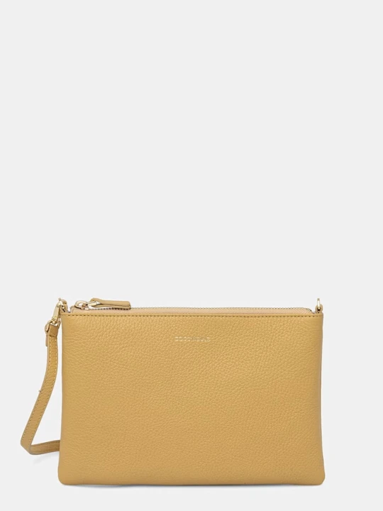 Zdjęcie produktu Coccinelle torebka crossbody damska skórzana BEST CROSSBODY żółty