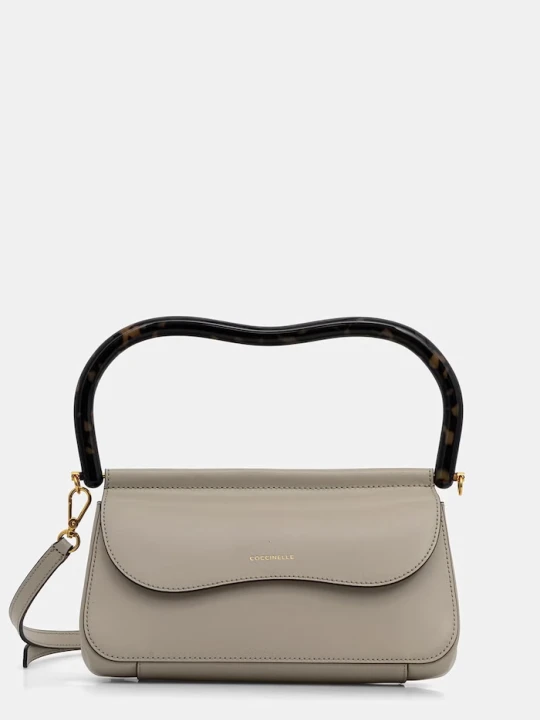 Zdjęcie produktu Coccinelle torebka crossbody damska skórzana beżowy