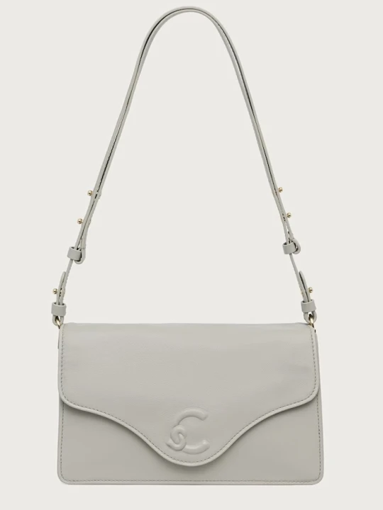 Zdjęcie produktu Coccinelle torebka crossbody damska skórzana beżowy