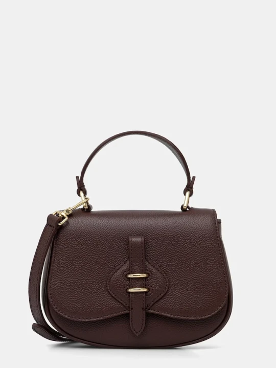Zdjęcie produktu Coccinelle torebka crossbody damska skórzana bordowy