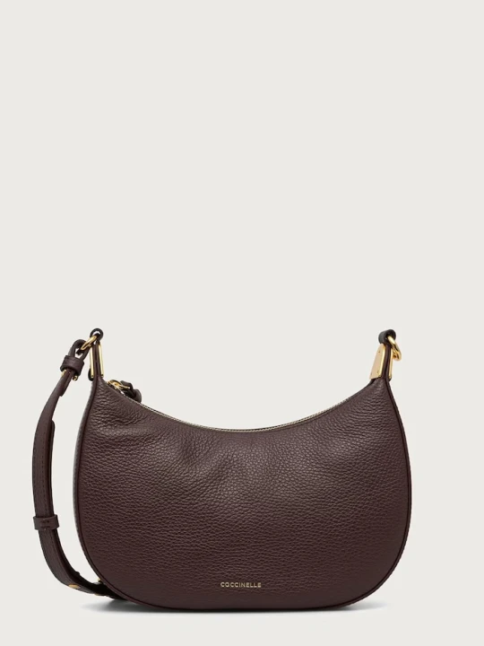Zdjęcie produktu Coccinelle torebka crossbody damska skórzana bordowy