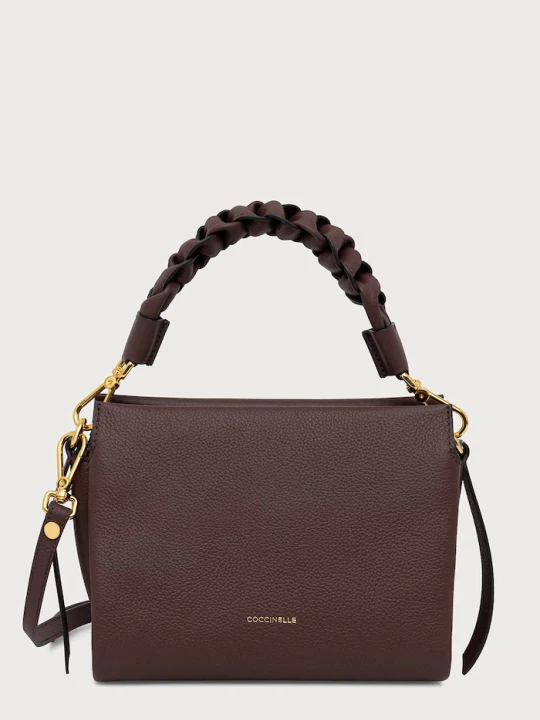Zdjęcie produktu Coccinelle torebka crossbody damska skórzana bordowy