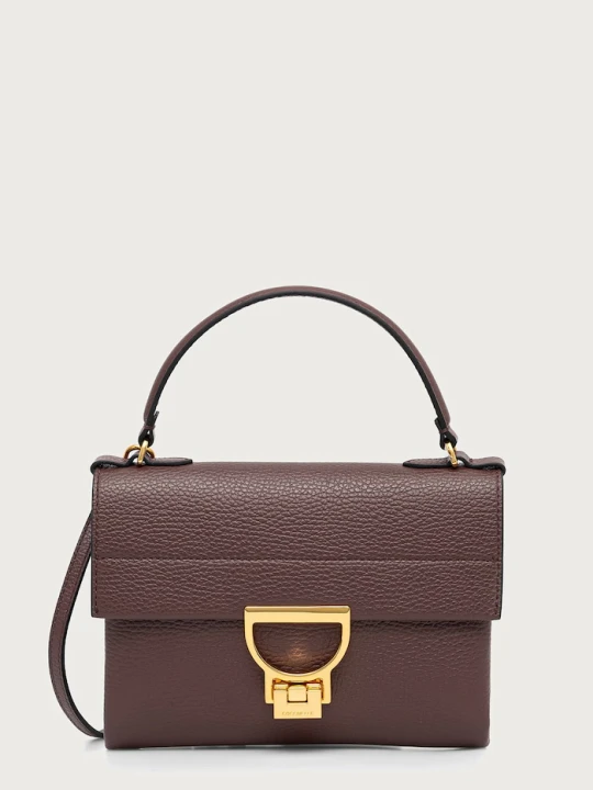 Zdjęcie produktu Coccinelle torebka crossbody damska skórzana bordowy