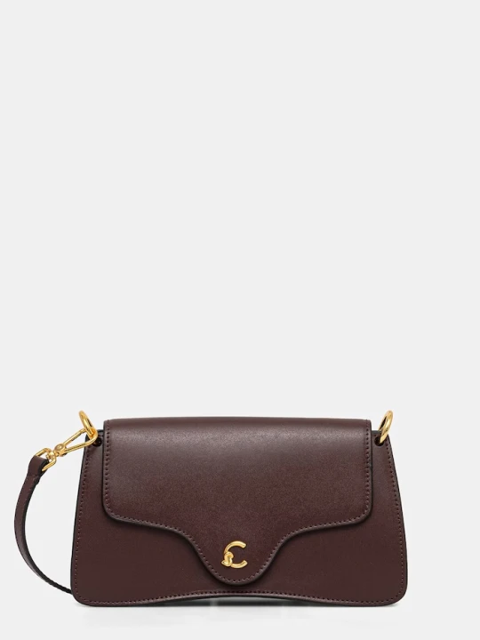 Zdjęcie produktu Coccinelle torebka crossbody damska skórzana brązowy