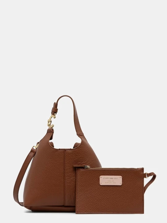Zdjęcie produktu Coccinelle torebka crossbody damska skórzana brązowy
