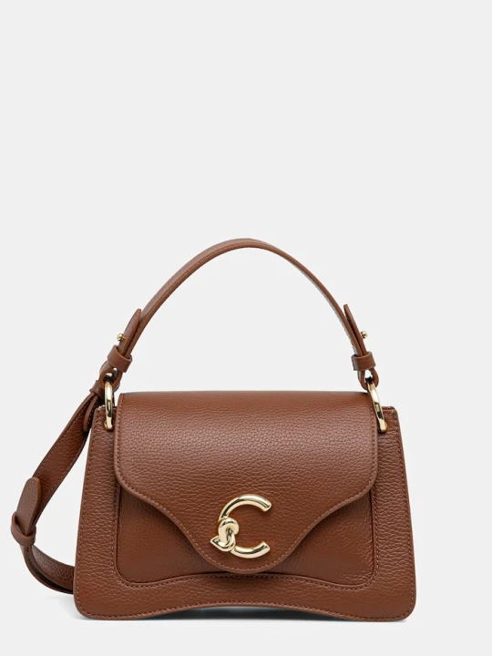 Zdjęcie produktu Coccinelle torebka crossbody damska skórzana brązowy