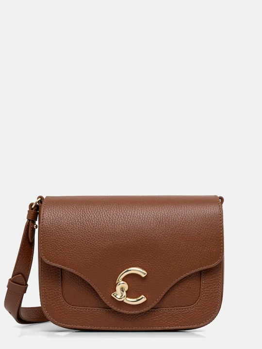 Zdjęcie produktu Coccinelle torebka crossbody damska skórzana brązowy