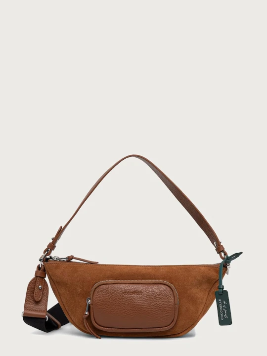 Zdjęcie produktu Coccinelle torebka crossbody damska skórzana brązowy