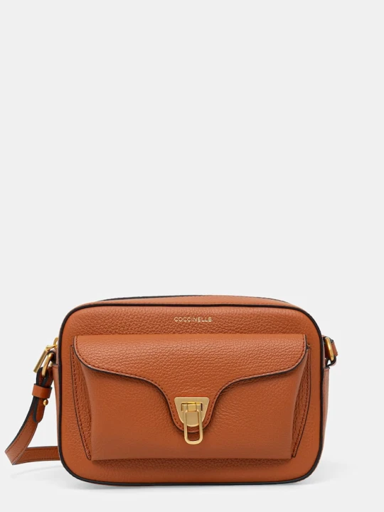 Zdjęcie produktu Coccinelle torebka crossbody damska skórzana COCCINELLE BEAT SOFT pomarańczowy