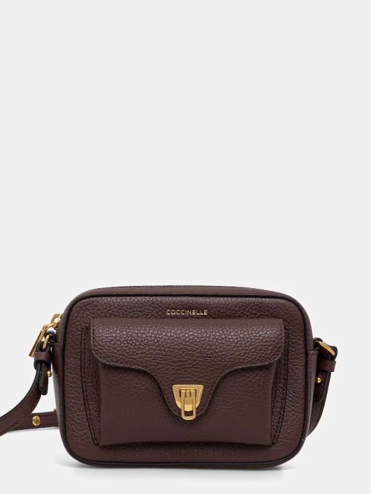 Zdjęcie produktu Coccinelle torebka crossbody damska skórzana czerwony