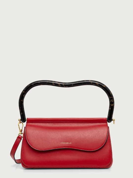 Zdjęcie produktu Coccinelle torebka crossbody damska skórzana czerwony