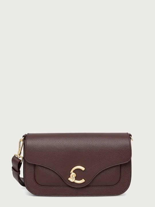 Zdjęcie produktu Coccinelle torebka crossbody damska skórzana fioletowy