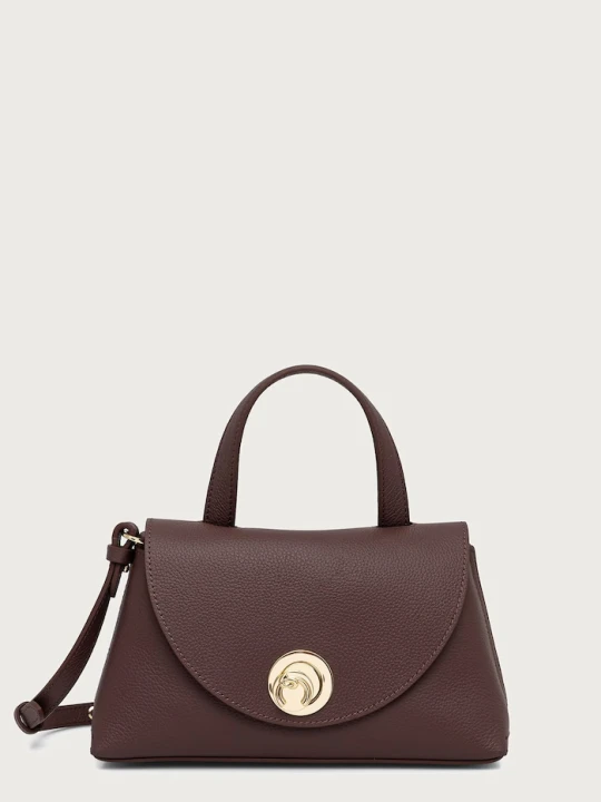Zdjęcie produktu Coccinelle torebka crossbody damska skórzana NIKLA bordowy