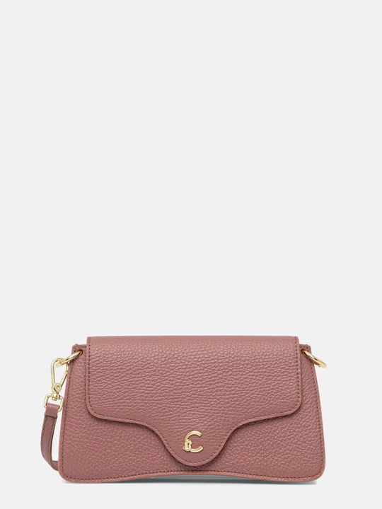 Zdjęcie produktu Coccinelle torebka crossbody damska skórzana różowy
