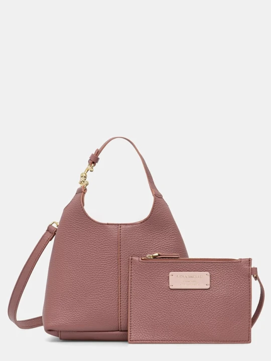 Zdjęcie produktu Coccinelle torebka crossbody damska skórzana różowy