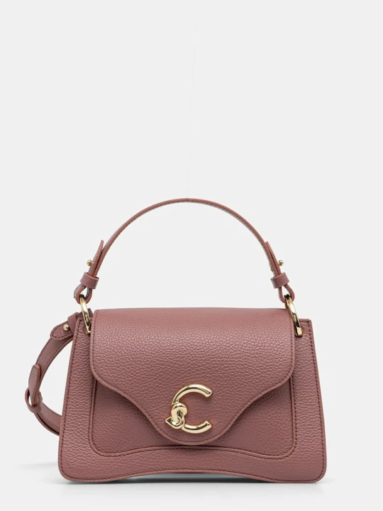 Zdjęcie produktu Coccinelle torebka crossbody damska skórzana różowy
