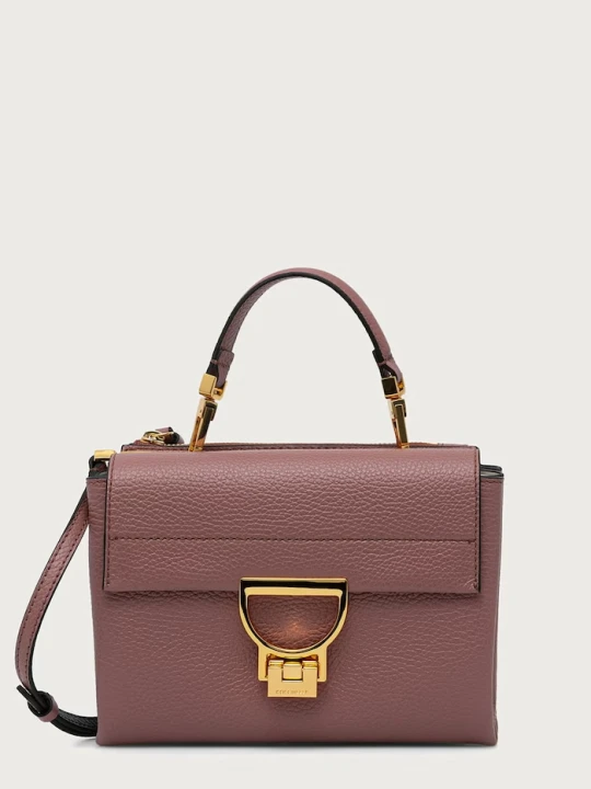 Zdjęcie produktu Coccinelle torebka crossbody damska skórzana różowy