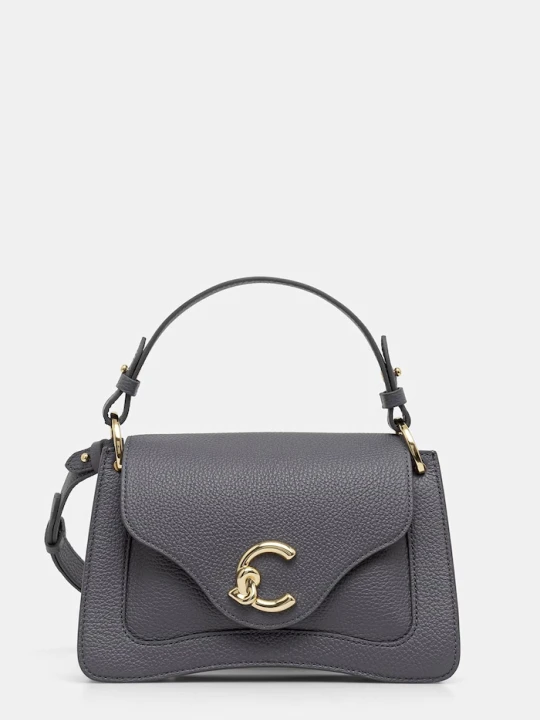 Zdjęcie produktu Coccinelle torebka crossbody damska skórzana szary