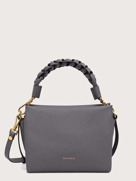 Zdjęcie produktu Coccinelle torebka crossbody damska skórzana szary