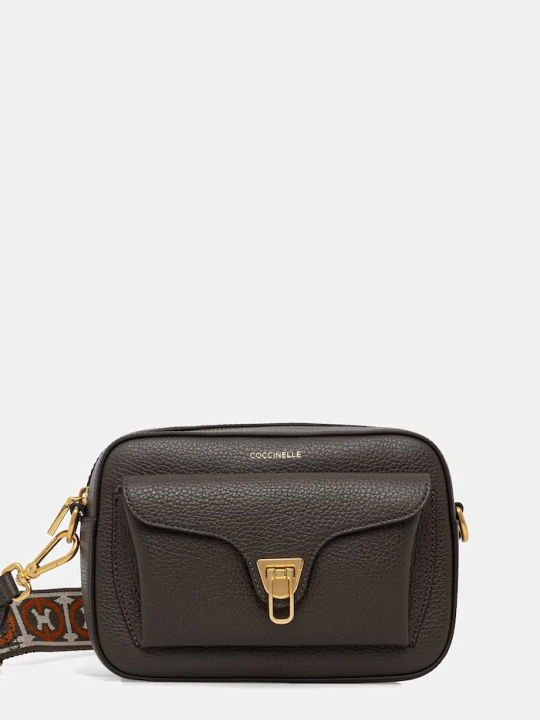 Zdjęcie produktu Coccinelle torebka crossbody damska skórzana zielony