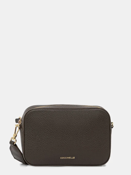 Zdjęcie produktu Coccinelle torebka crossbody damska skórzana zielony