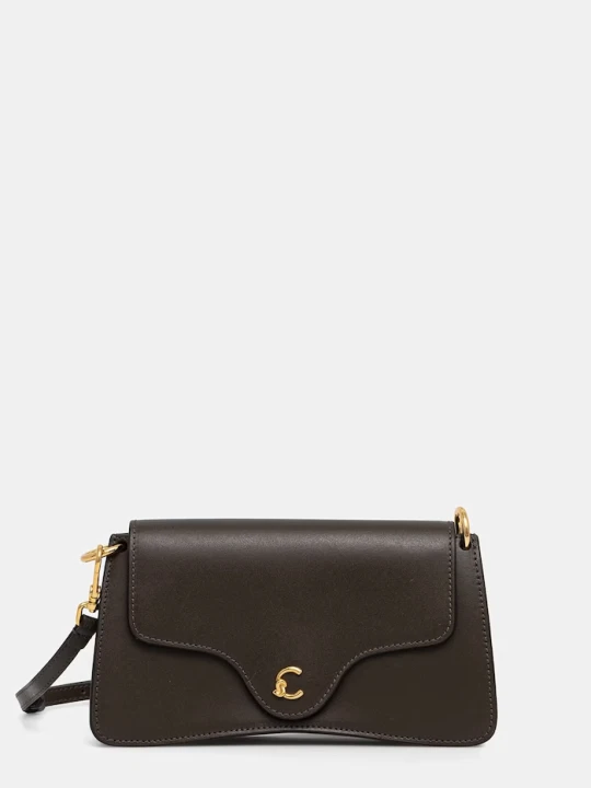 Zdjęcie produktu Coccinelle torebka crossbody damska skórzana zielony