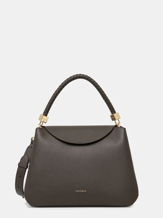 Zdjęcie produktu Coccinelle torebka crossbody damska skórzana zielony