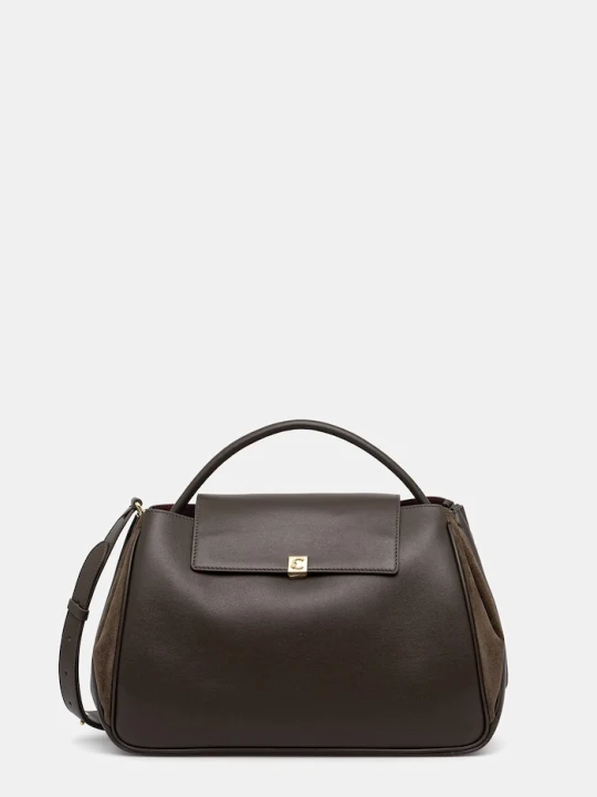 Zdjęcie produktu Coccinelle torebka crossbody damska skórzana zielony
