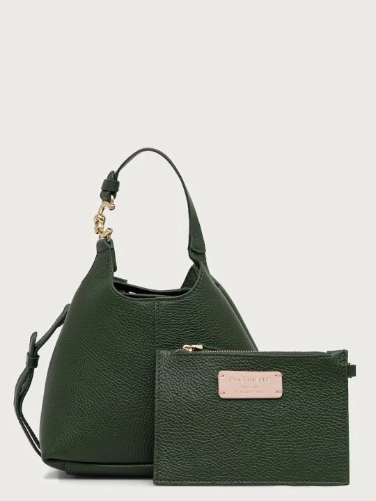 Zdjęcie produktu Coccinelle torebka crossbody damska skórzana zielony