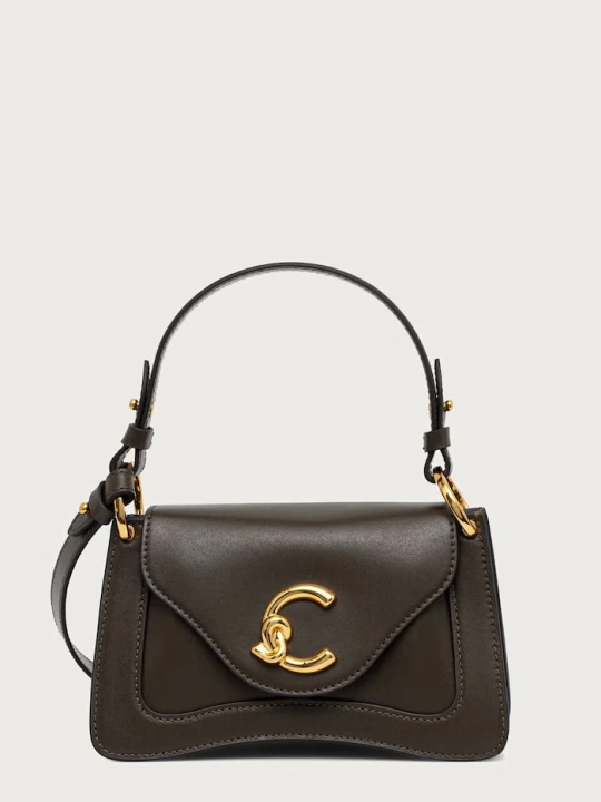 Zdjęcie produktu Coccinelle torebka crossbody damska skórzana zielony