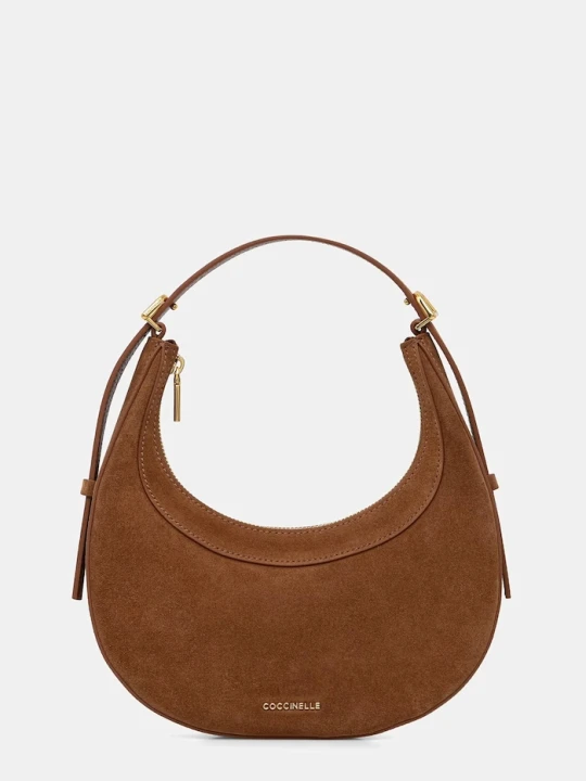 Zdjęcie produktu Coccinelle torebka crossbody damska zamszowa brązowy