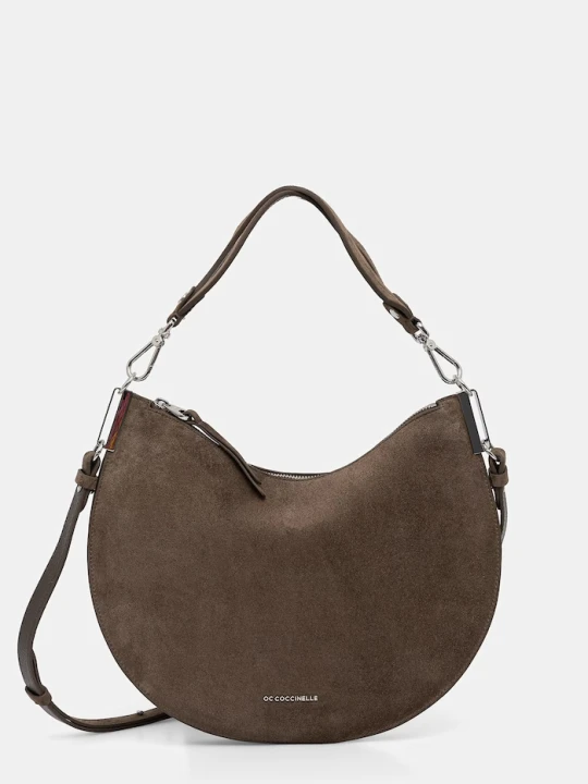 Zdjęcie produktu Coccinelle torebka crossbody damska zamszowa COCCINELLESUNUP SUEDE zielony