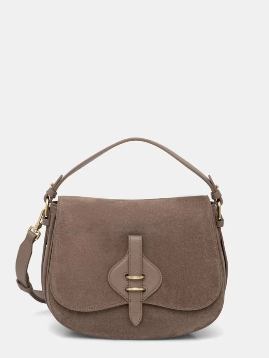 Zdjęcie produktu Coccinelle torebka crossbody damska zamszowa MAVERY SUEDE beżowy