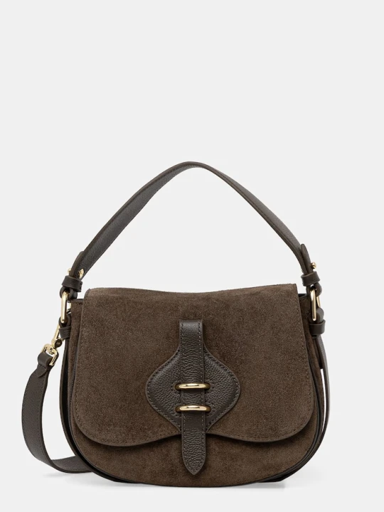 Zdjęcie produktu Coccinelle torebka crossbody damska zamszowa MAVERY SUEDE zielony