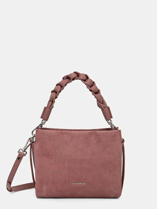 Zdjęcie produktu Coccinelle torebka crossbody damska zamszowa różowy