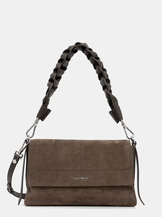 Zdjęcie produktu Coccinelle torebka crossbody damska zamszowa zielony