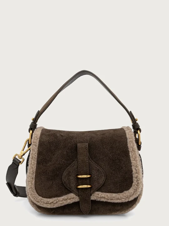 Zdjęcie produktu Coccinelle torebka crossbody damska zamszowa zielony
